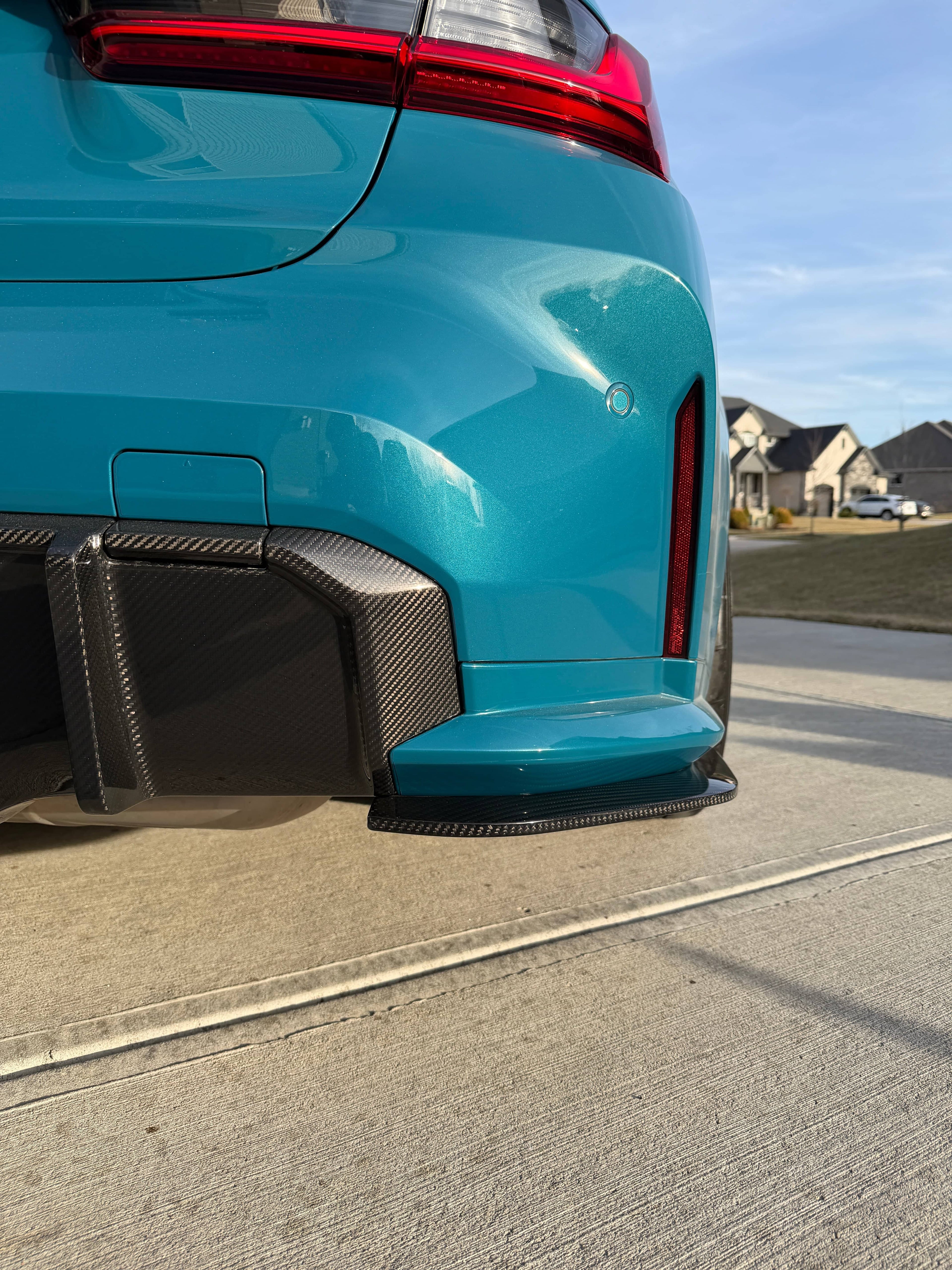Kies-Motorsports NWCarbon Haus G8X Dry Carbon Fiber Rear Skirt Extensions