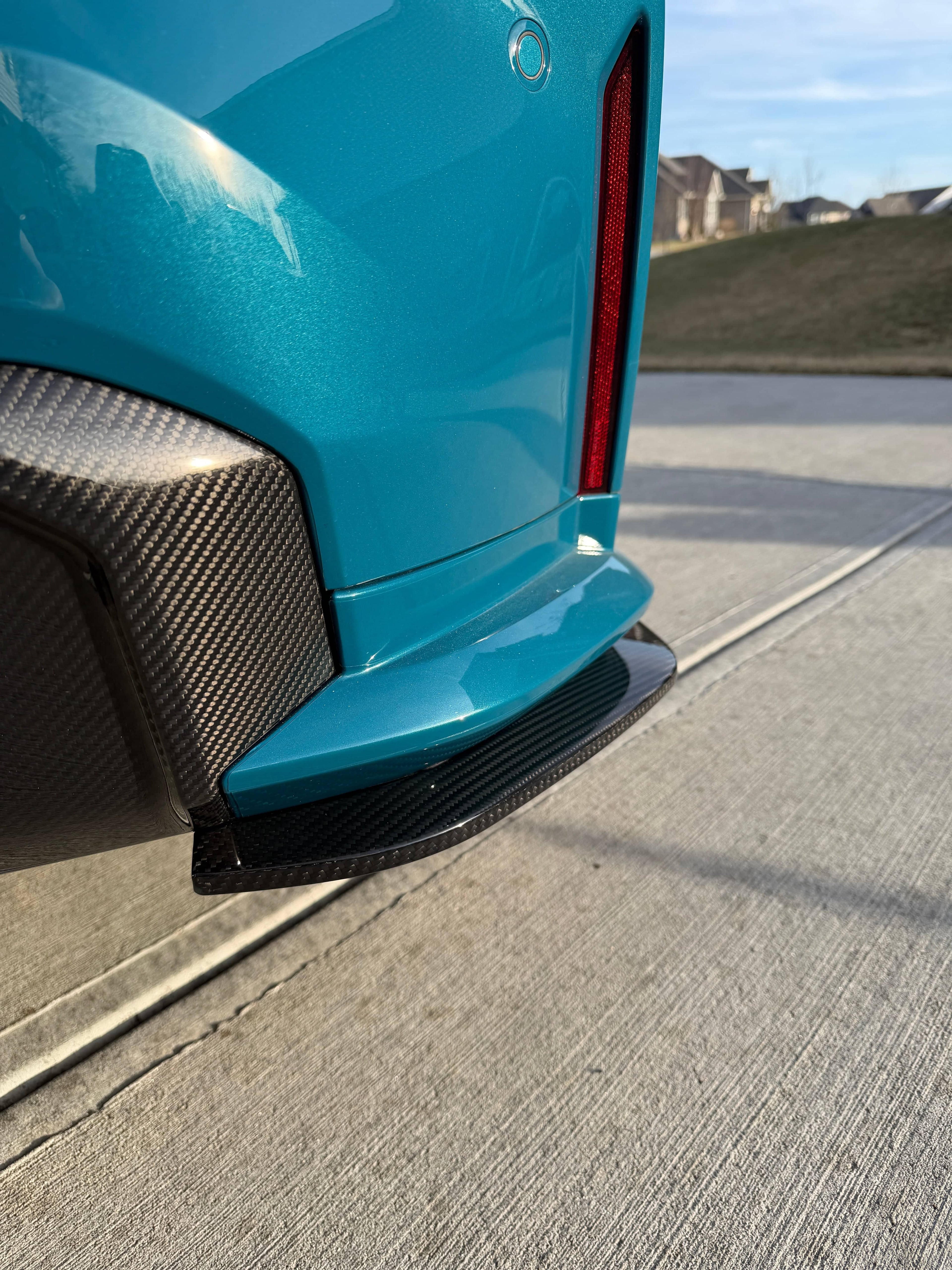 Kies-Motorsports NWCarbon Haus G8X Dry Carbon Fiber Rear Skirt Extensions