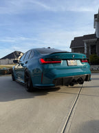 Kies-Motorsports NWCarbon Haus G8X Dry Carbon Fiber Rear Skirt Extensions