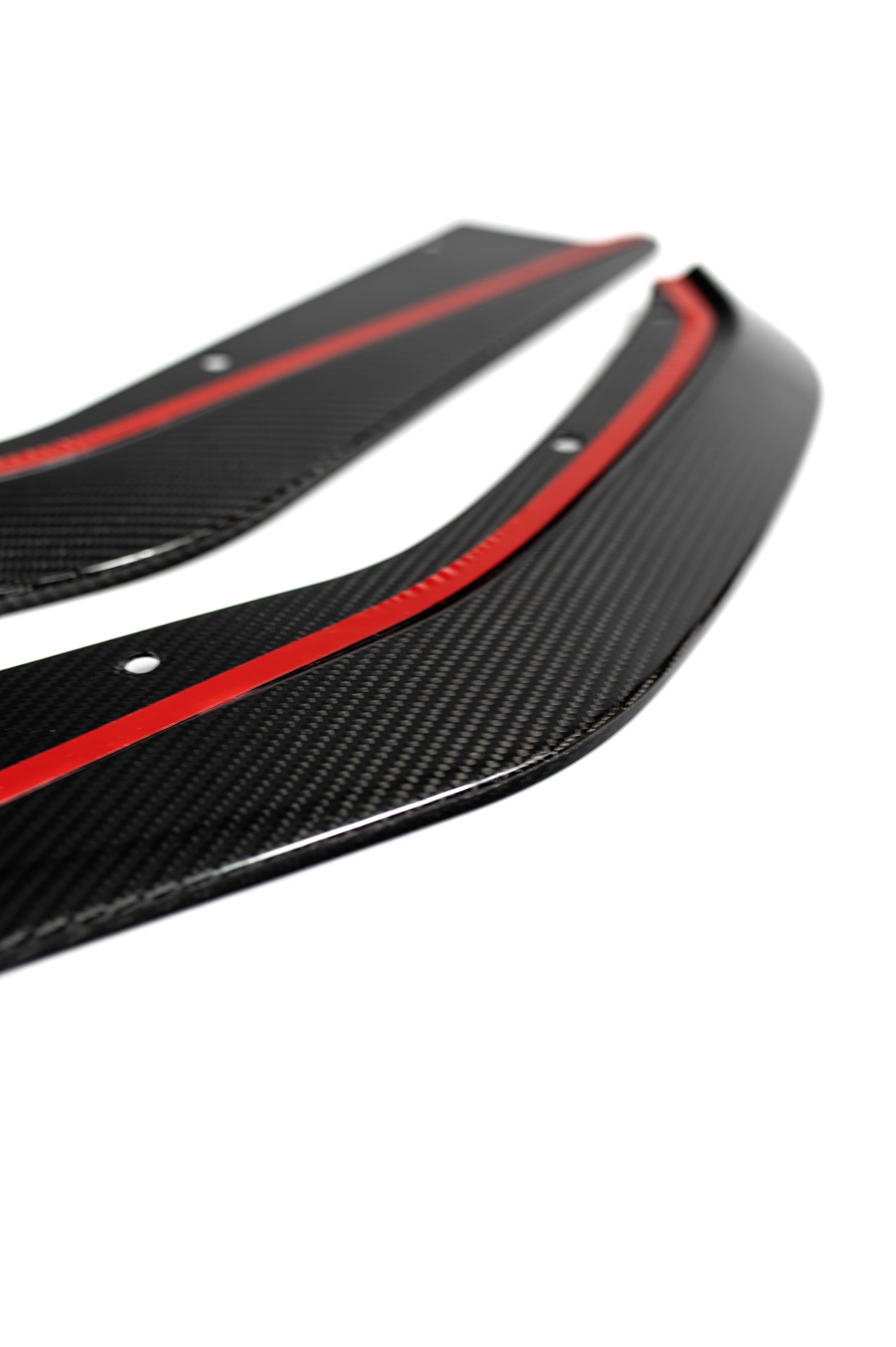 Kies-Motorsports NWCarbon Haus G8X Dry Carbon Fiber Rear Skirt Extensions