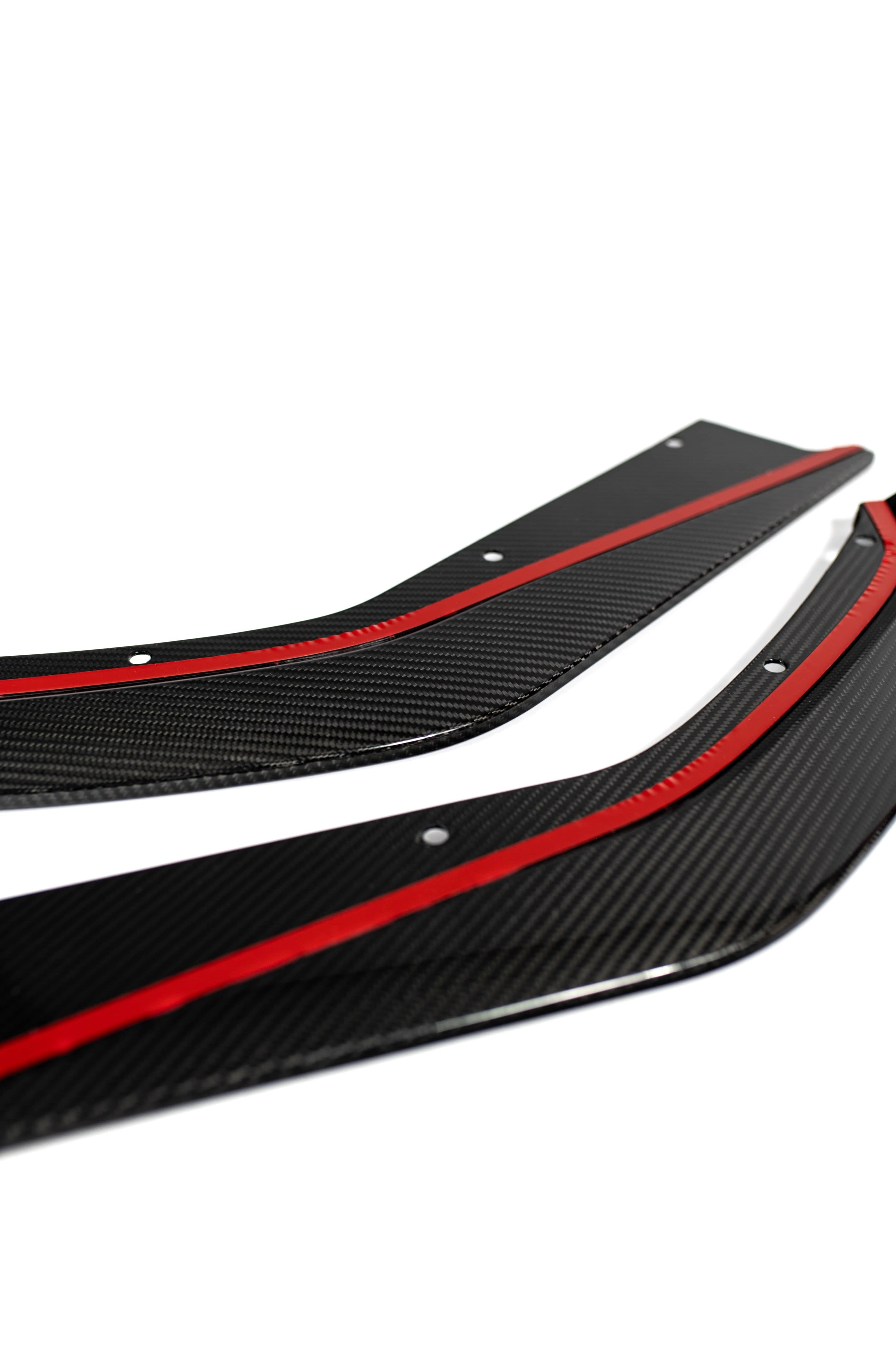 Kies-Motorsports NWCarbon Haus G8X Dry Carbon Fiber Rear Skirt Extensions