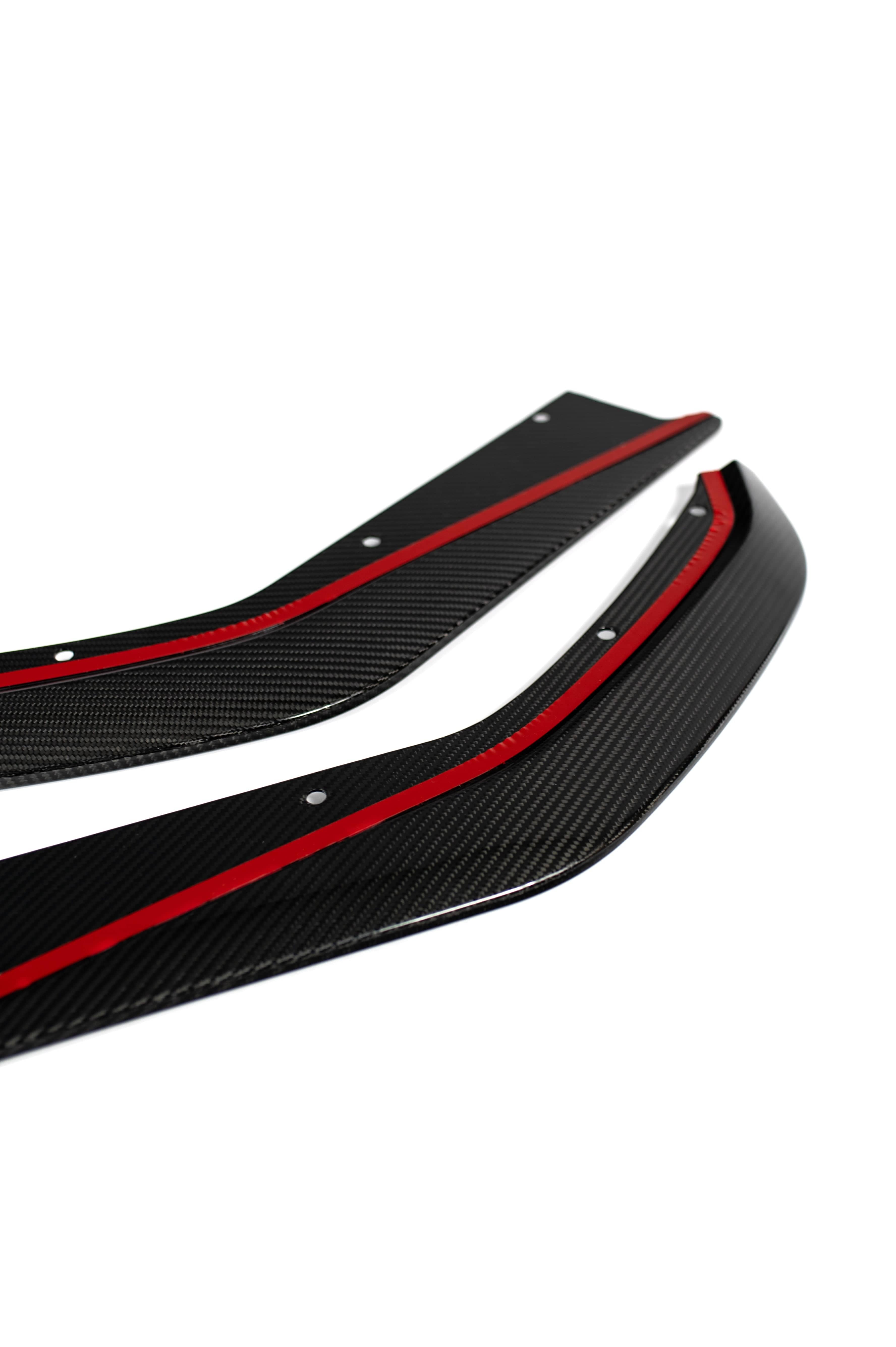 Kies-Motorsports NWCarbon Haus G8X Dry Carbon Fiber Rear Skirt Extensions