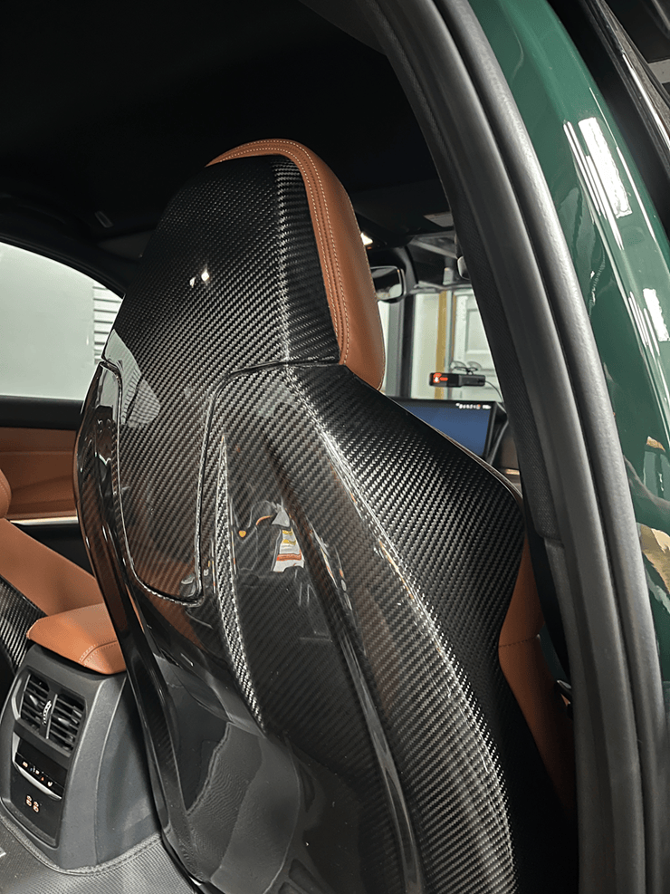 Kies-Motorsports NWCarbon Haus G8X Dry Carbon Fiber Seat Back Covers