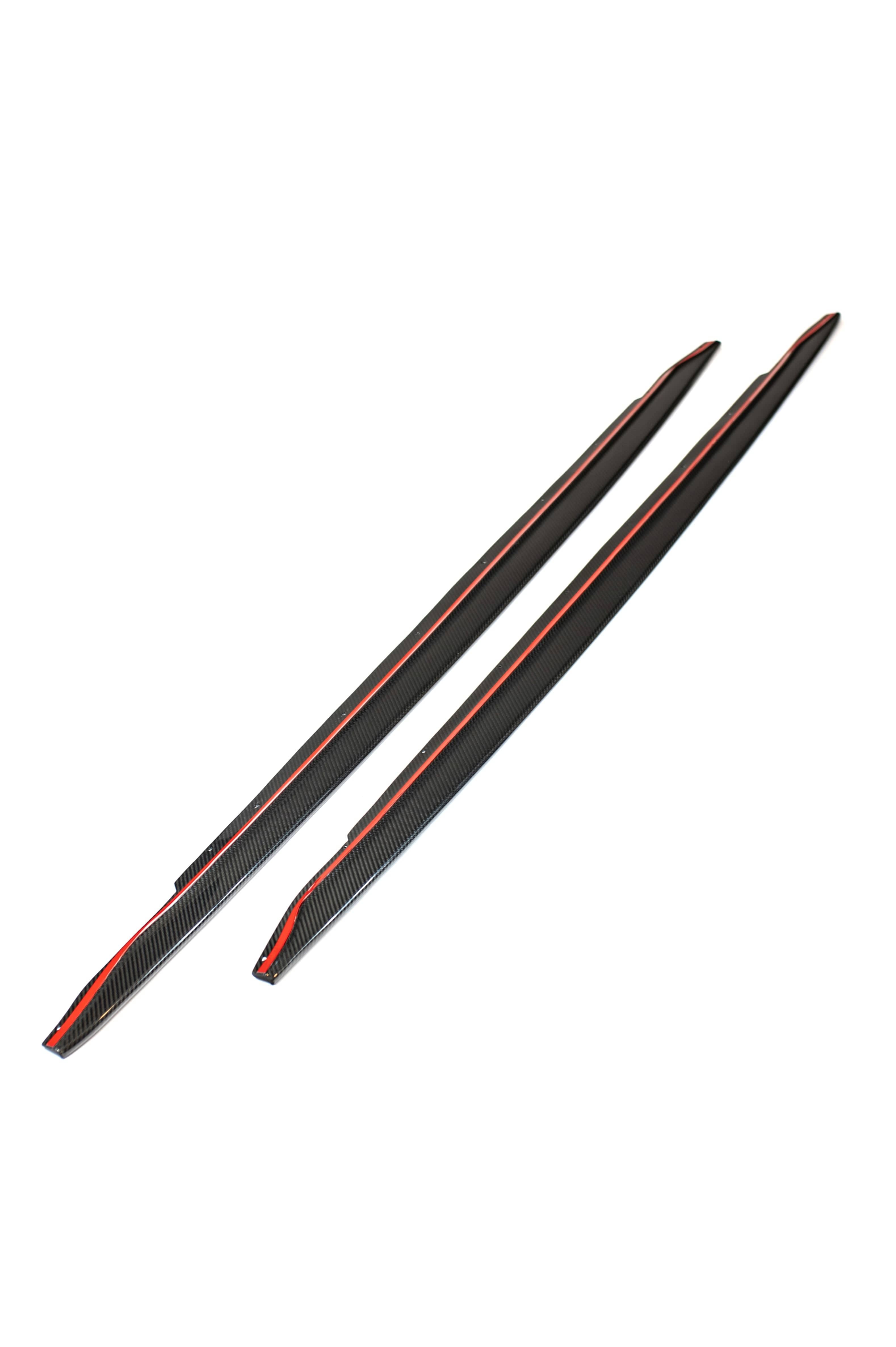 Kies-Motorsports NWCarbon Haus G8X Dry Carbon Fiber Side Skirt Extensions