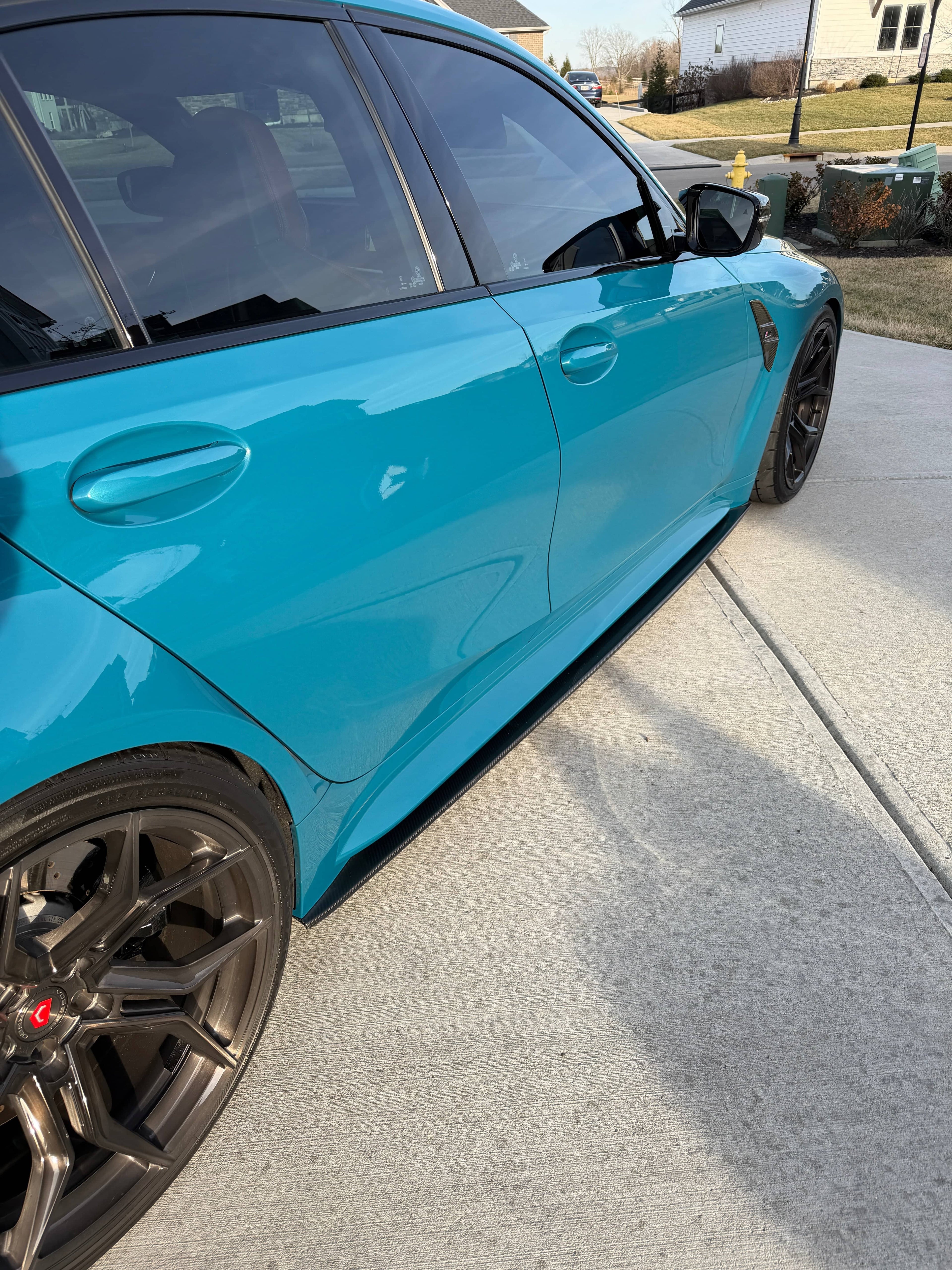 Kies-Motorsports NWCarbon Haus G8X Dry Carbon Fiber Side Skirt Extensions