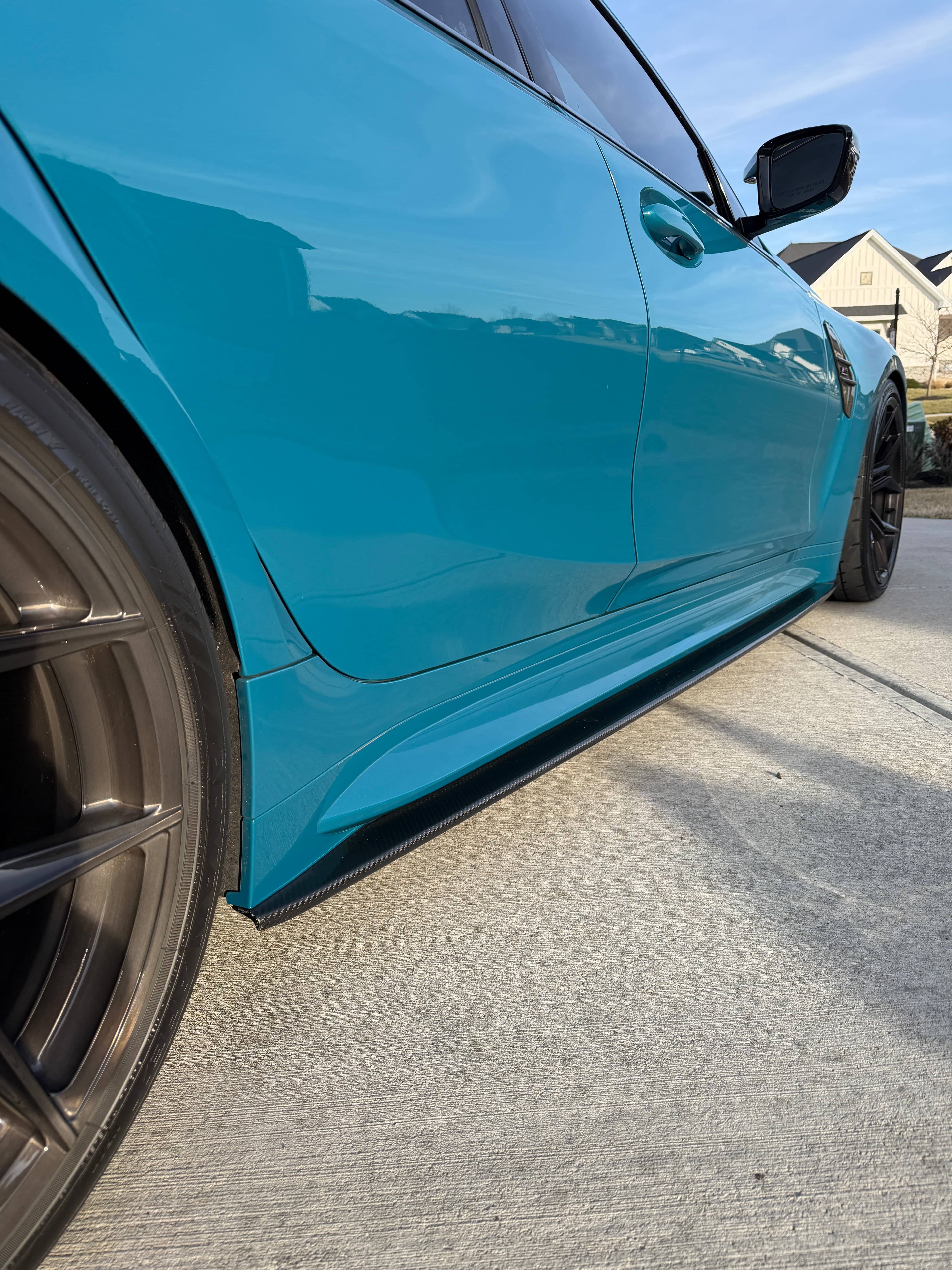 Kies-Motorsports NWCarbon Haus G8X Dry Carbon Fiber Side Skirt Extensions