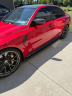 Kies-Motorsports NWCarbon Haus G8X Dry Carbon Fiber Side Skirt Extensions