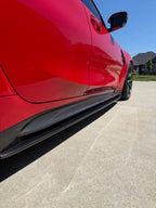 Kies-Motorsports NWCarbon Haus G8X Dry Carbon Fiber Side Skirt Extensions