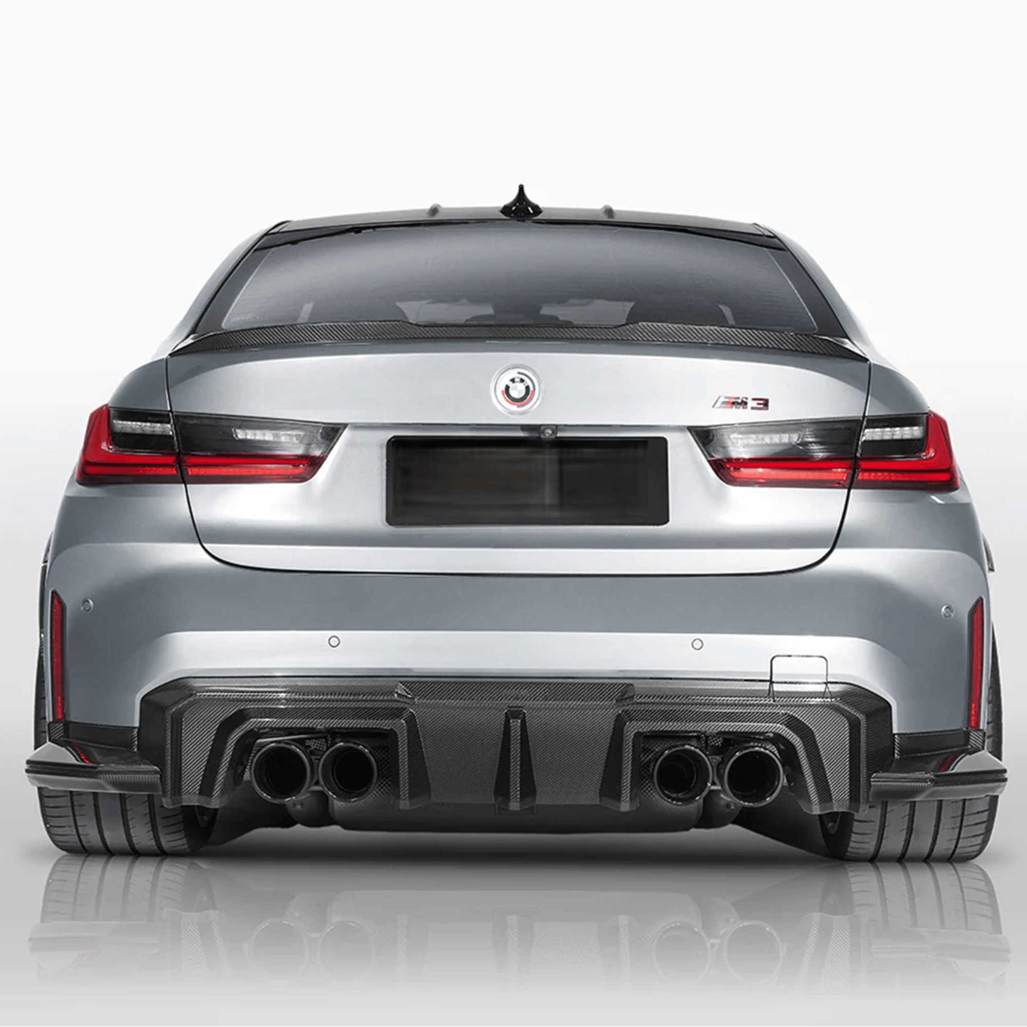 G8X SQ-B Style Dry Carbon Fiber Rear Diffuser Set Secondary image