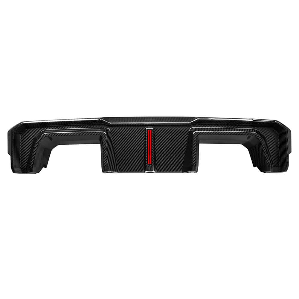 Kies-Motorsports NWCarbon Haus G8X SQ-B Style Dry Carbon Fiber Rear Diffuser Set WITH LED