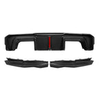 Kies-Motorsports NWCarbon Haus G8X SQ-B Style Dry Carbon Fiber Rear Diffuser Set WITH LED