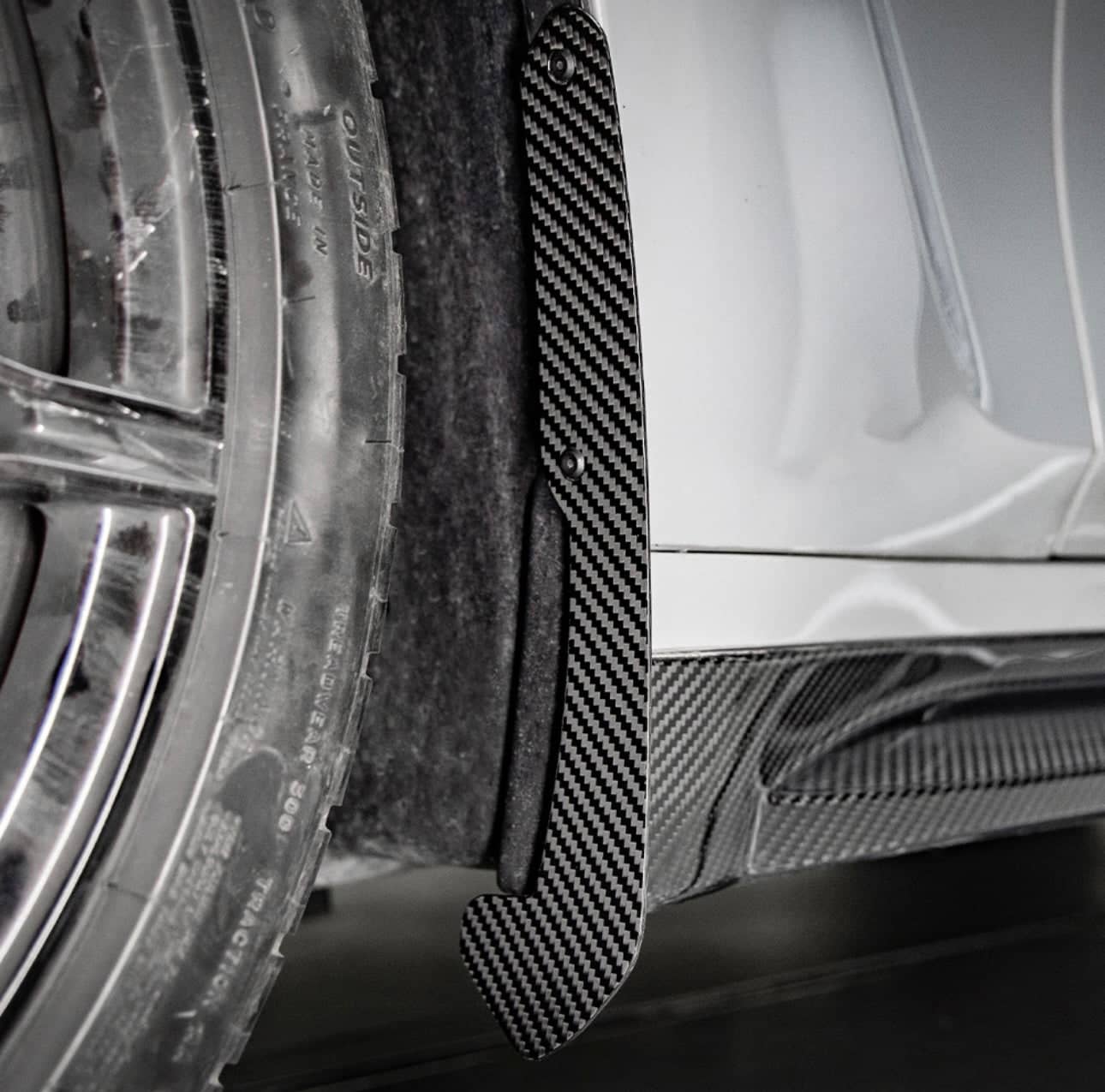 Kies-Motorsports NWCarbon Haus G8X SQ Dry Carbon Fiber Front Mud Flaps