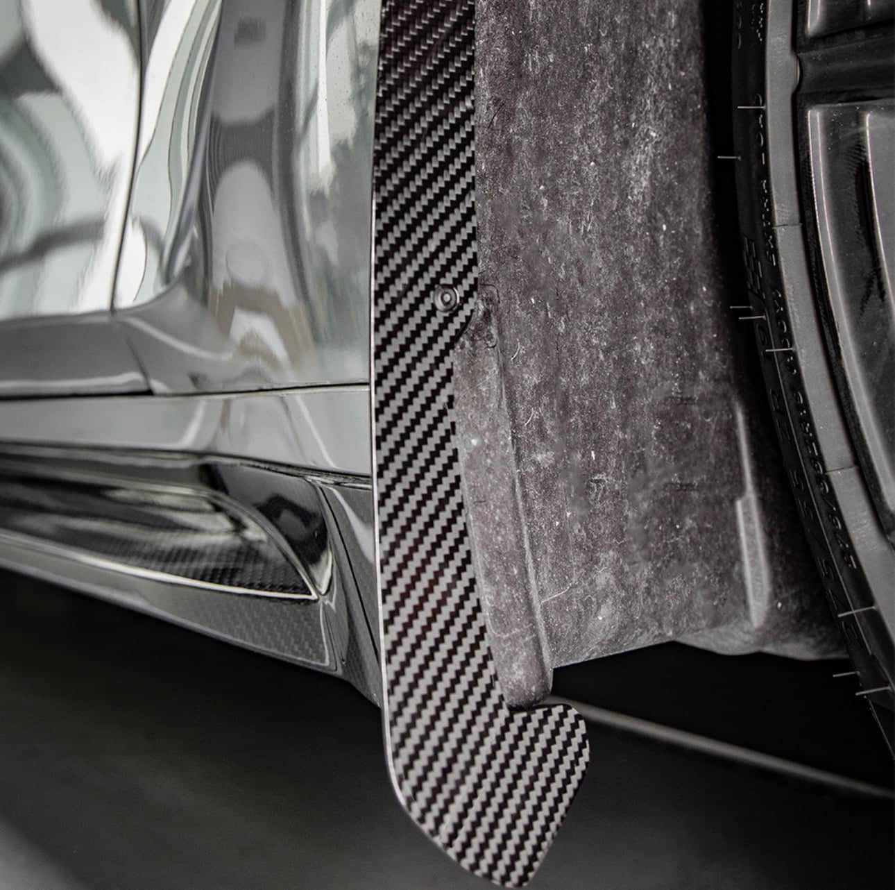 Kies-Motorsports NWCarbon Haus G8X SQ Dry Carbon Fiber Front Mud Flaps