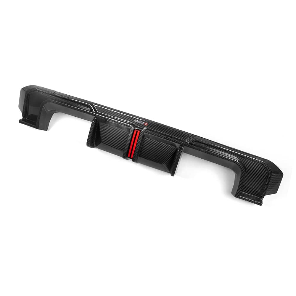 Kies-Motorsports NWCarbon Haus G8X SQ Style Carbon Fiber Diffuser With Brake Light/Splitters Combo