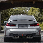Kies-Motorsports NWCarbon Haus G8X SQ Style Carbon Fiber Diffuser With Brake Light/Splitters Combo