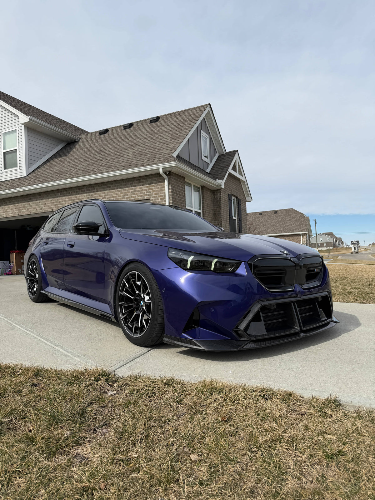 Kies-Motorsports NWCarbon Haus G90/G99 M5 SQ-A Style Dry Carbon Fiber Side Skirt