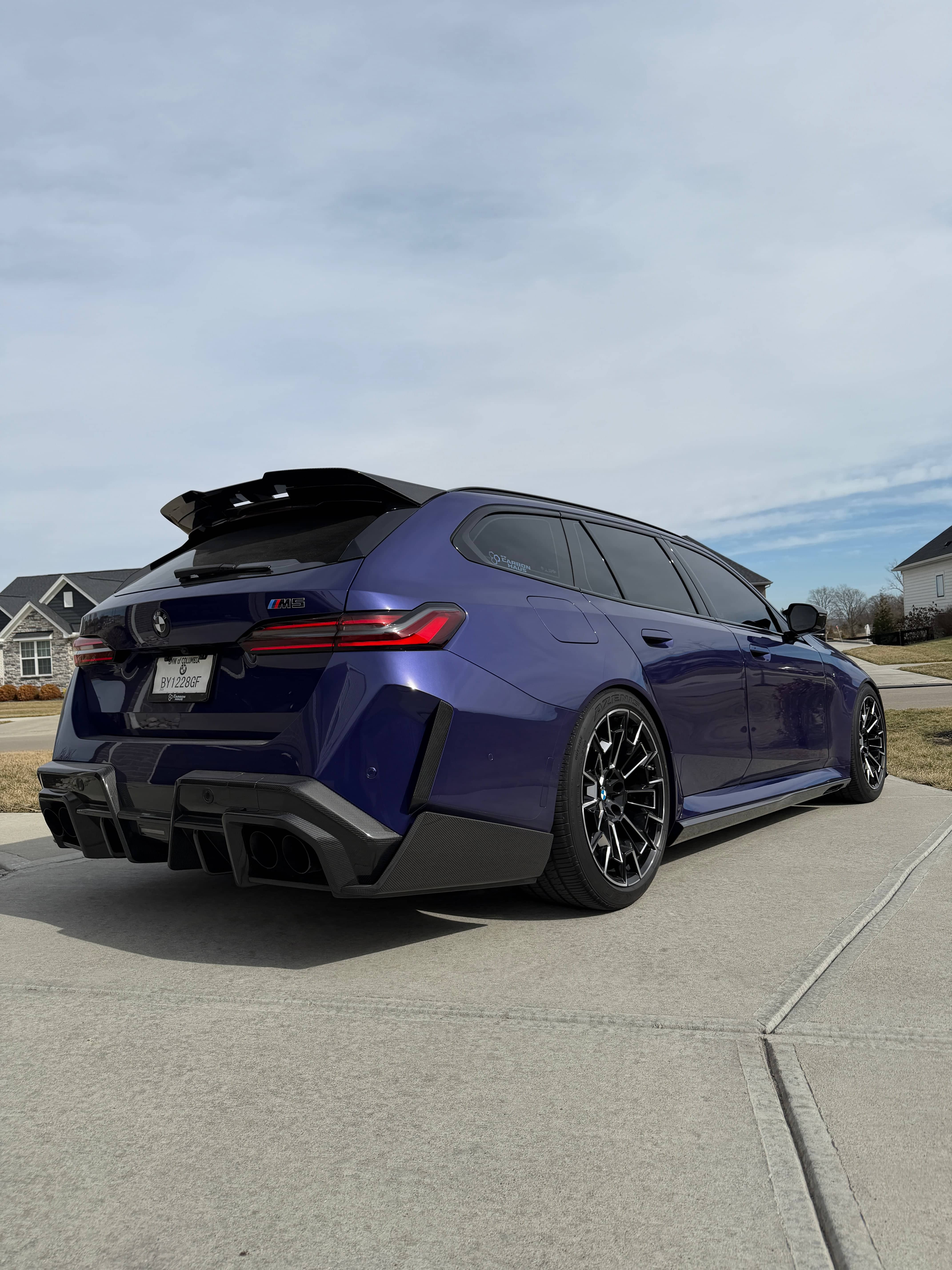 Kies-Motorsports NWCarbon Haus G90/G99 M5 SQ-A Style Dry Carbon Fiber Side Skirt