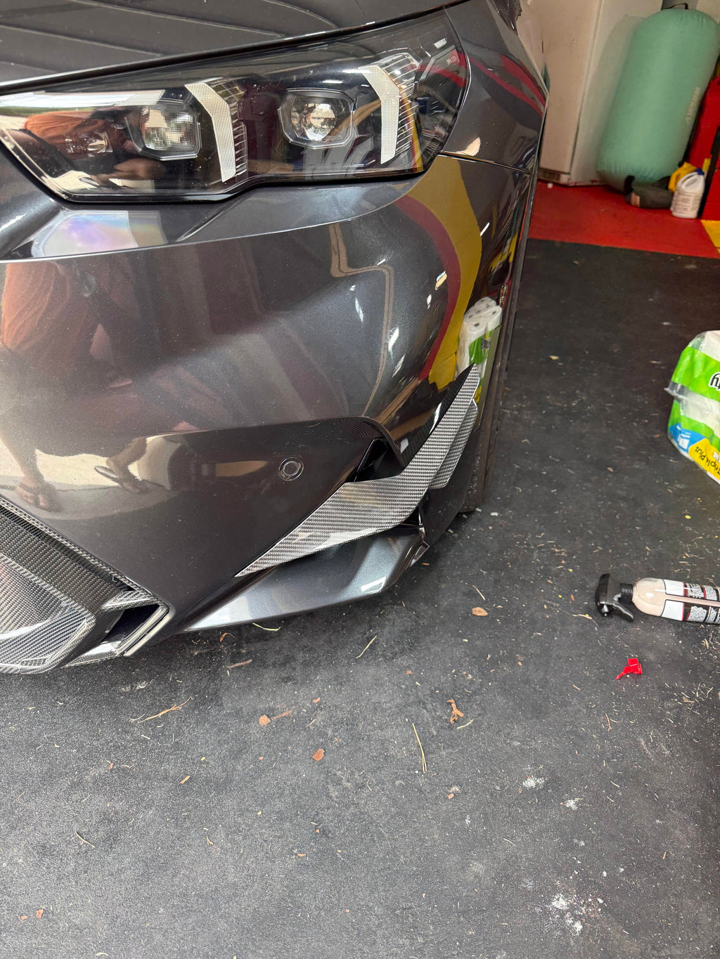 Kies-Motorsports NWCarbon Haus G90/G99 M5 SQ Style Dry Carbon Fiber Front Canards