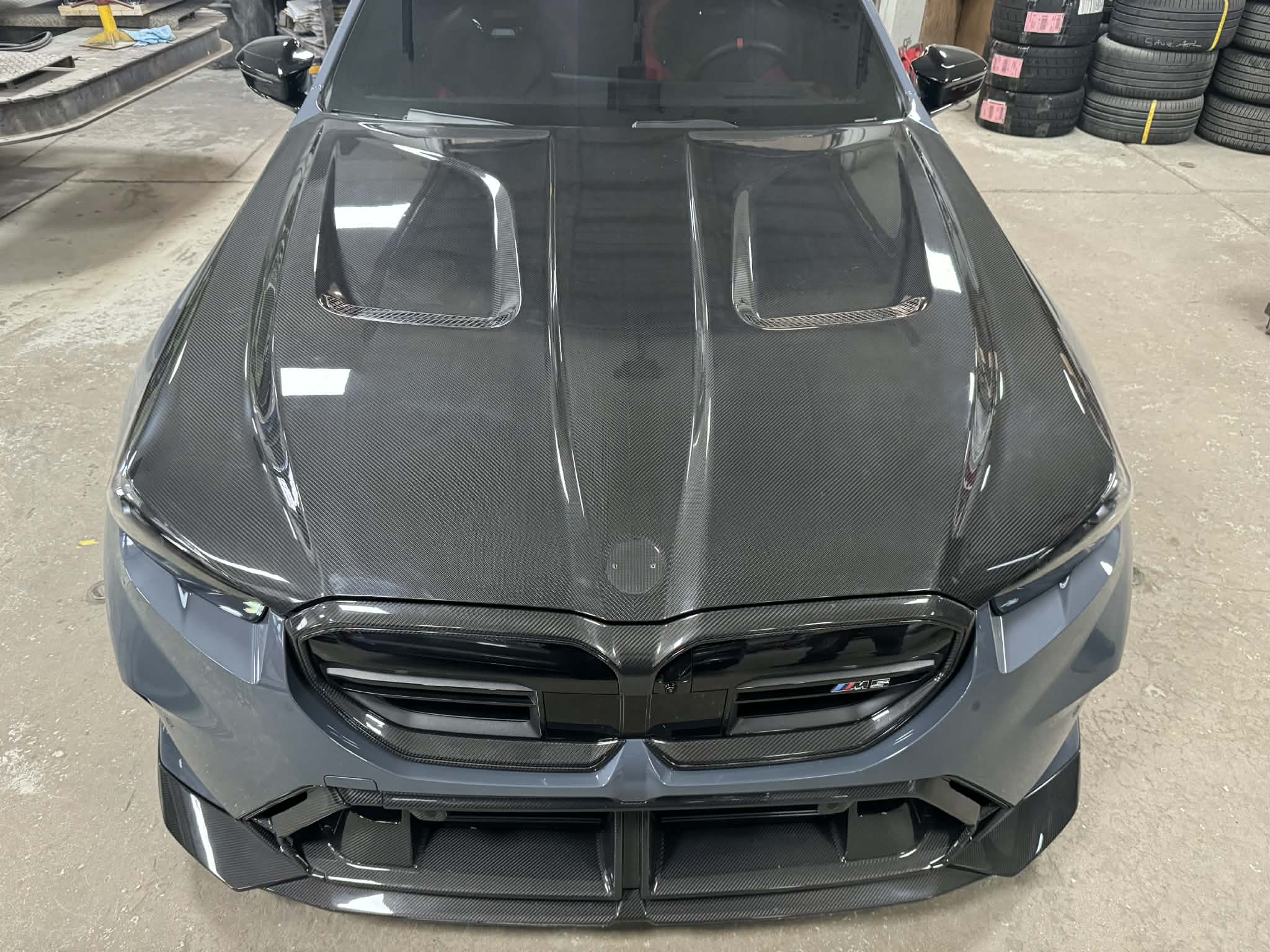 Kies-Motorsports NWCarbon Haus G90/G99 M5 SQ Style Dry Carbon Fiber Vented Hood