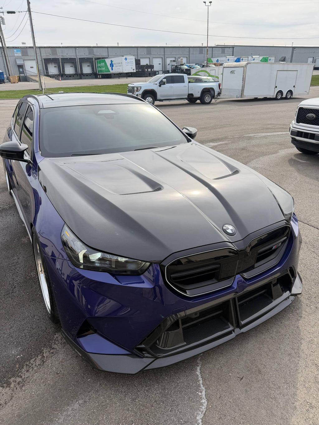 Kies-Motorsports NWCarbon Haus G90/G99 M5 SQ Style Dry Carbon Fiber Vented Hood