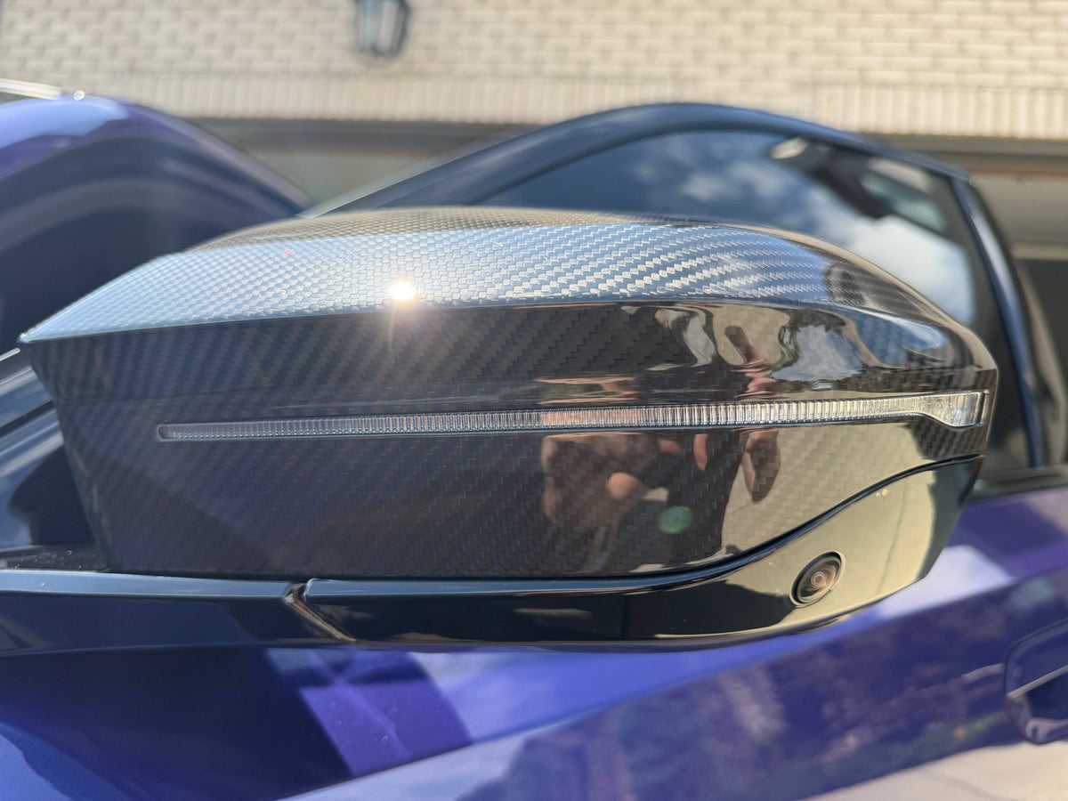 Kies-Motorsports NWCarbon Haus G90/G99 M5 Style Dry carbon Fiber Mirror Covers
