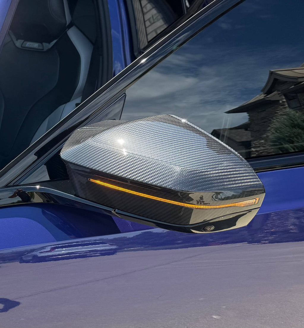 Kies-Motorsports NWCarbon Haus G90/G99 M5 Style Dry carbon Fiber Mirror Covers