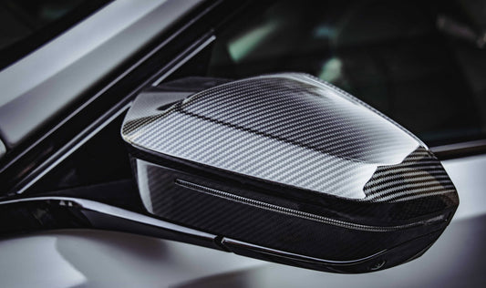 Kies-Motorsports NWCarbon Haus G90 G99 OEM Style Dry Carbon Fiber Mirror Cover