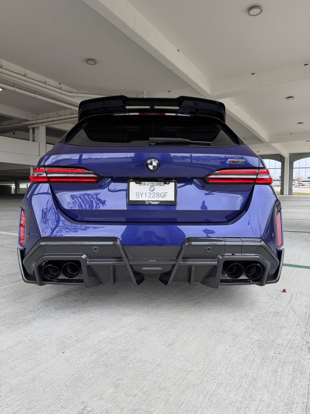 Kies-Motorsports NWCarbon Haus G90 M5 SQ-B Dry Carbon Fiber Rear Diffuser