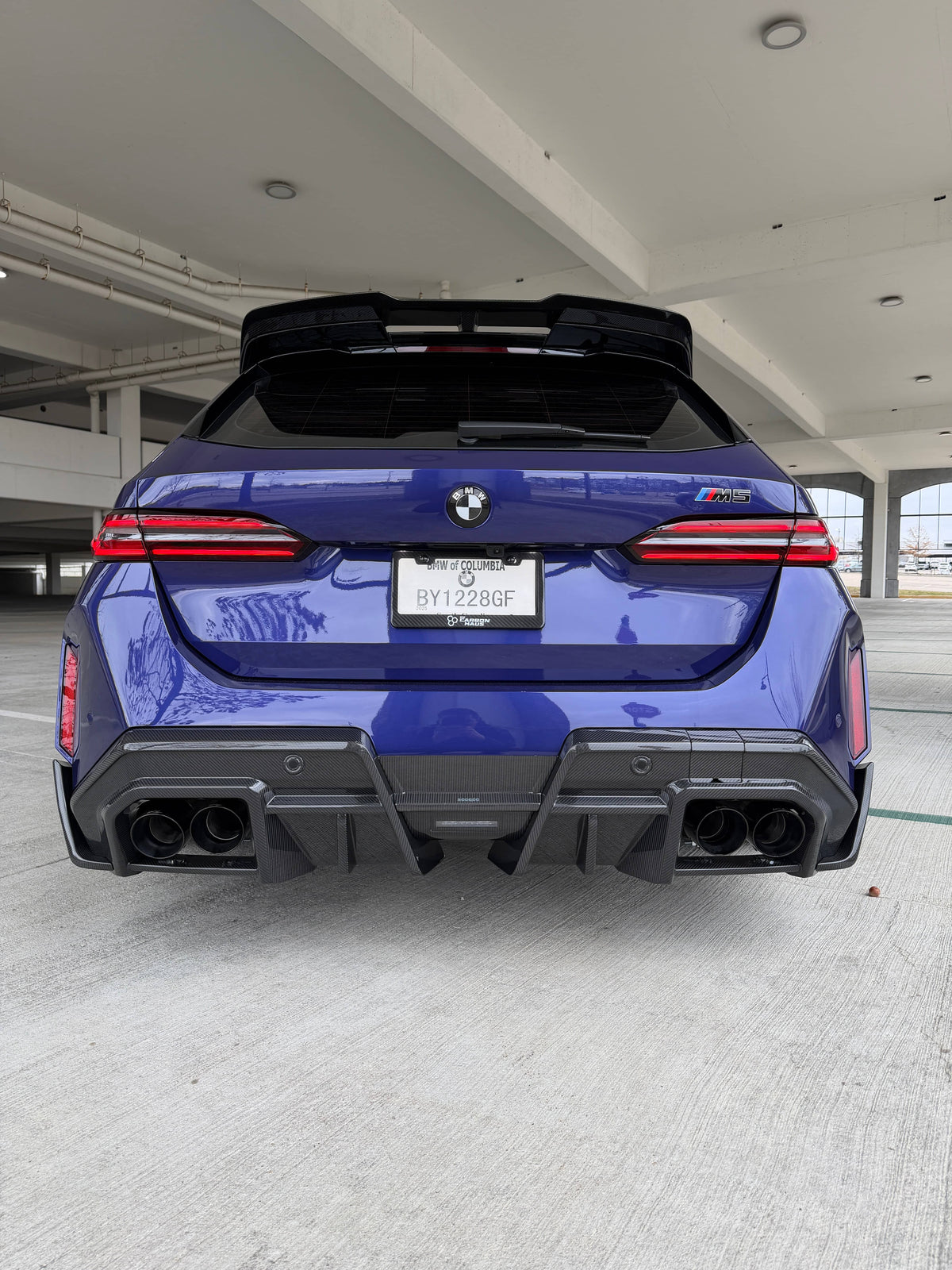 Kies-Motorsports NWCarbon Haus G90 M5 SQ-B Dry Carbon Fiber Rear Diffuser