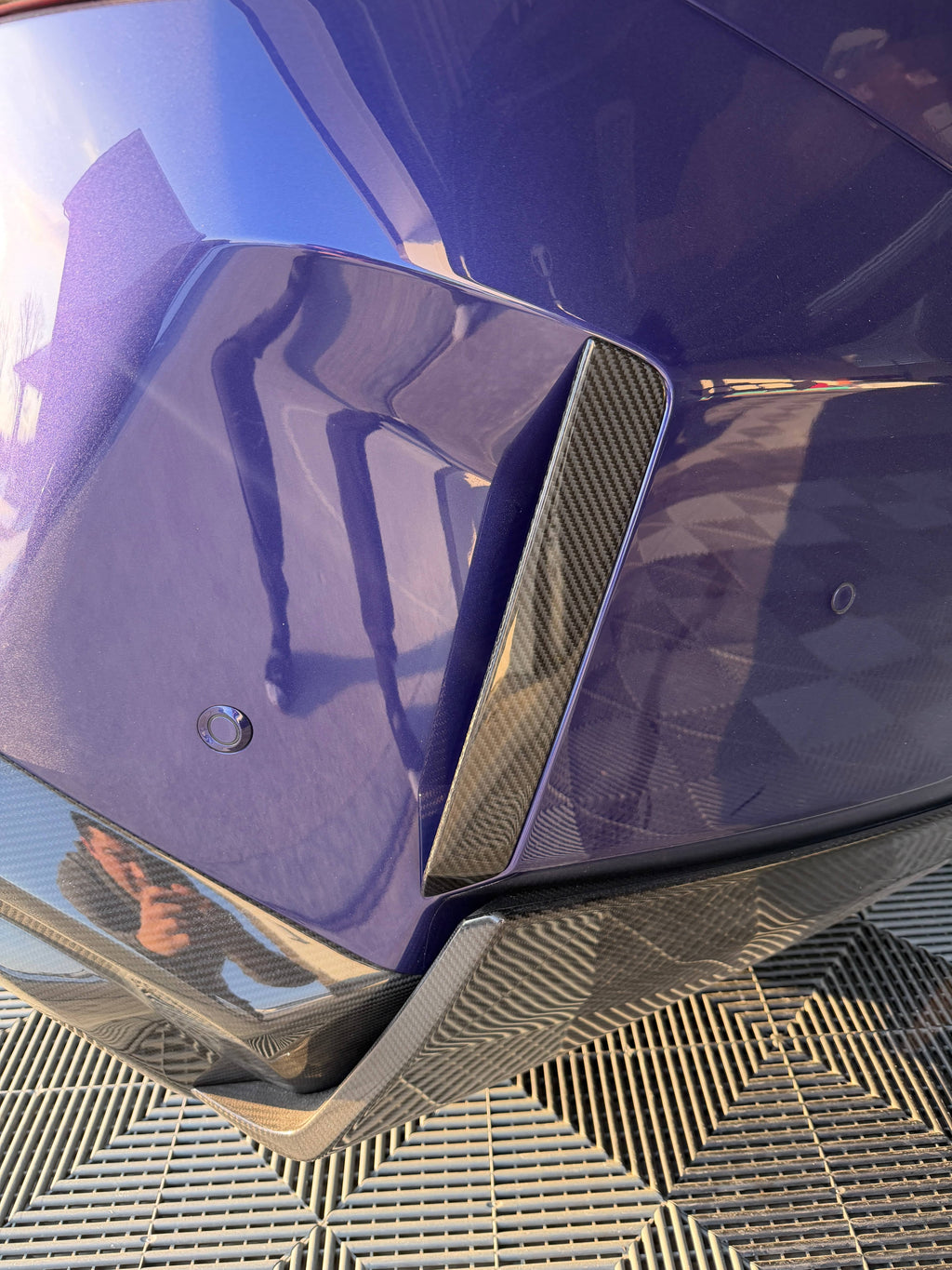 Kies-Motorsports NWCarbon Haus G90 M5 SQ Style Dry Carbon Fiber Reflective Strips Cover Trim