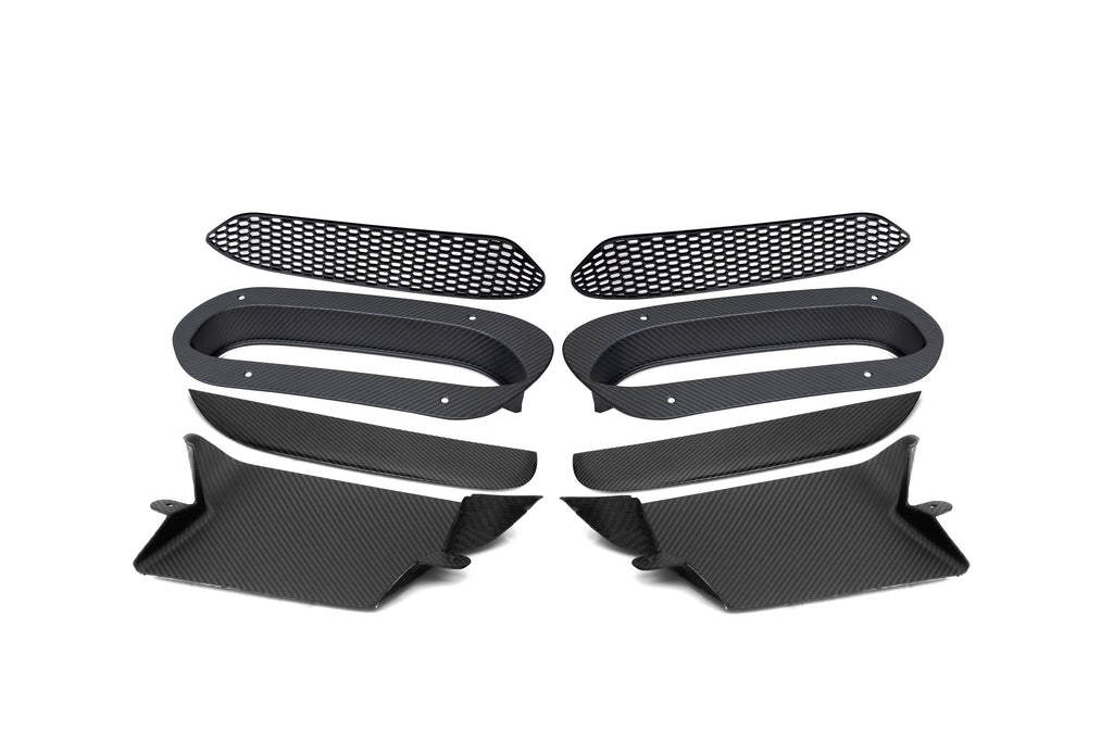Kies-Motorsports NWCarbon Haus G90 M5 SQ Style Dry Carbon Fiber Vented Hood Inlet and Trim