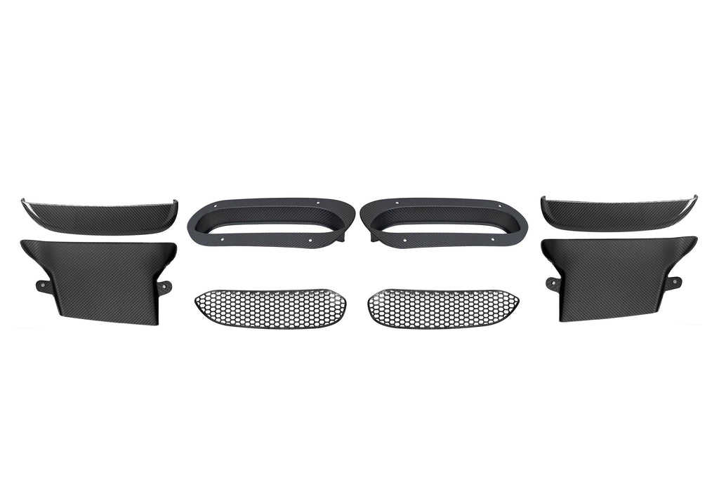 Kies-Motorsports NWCarbon Haus G90 M5 SQ Style Dry Carbon Fiber Vented Hood Inlet and Trim