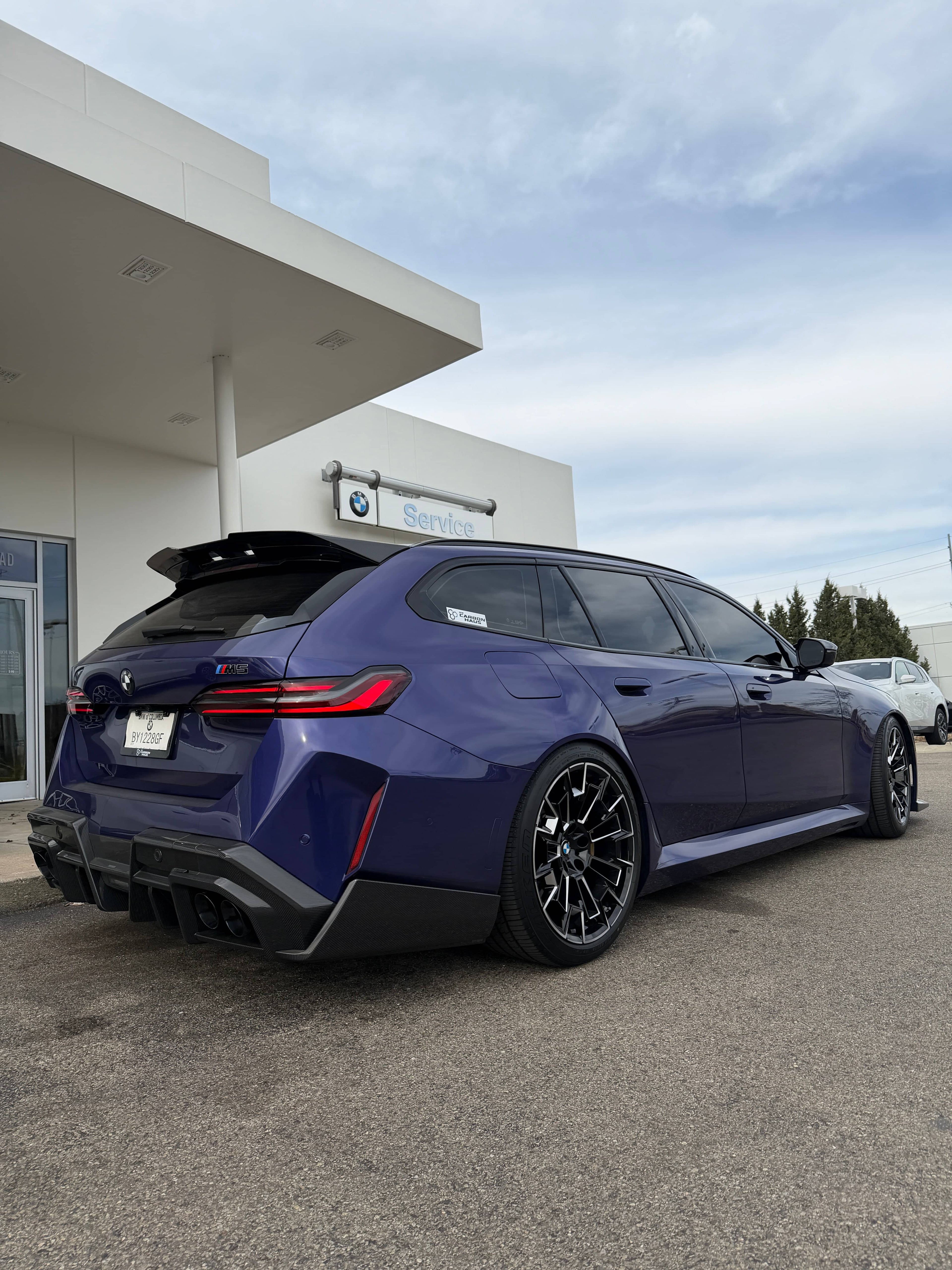 Kies-Motorsports NWCarbon Haus G99 M5 SQ Style Dry Carbon Fiber Roof Spoiler
