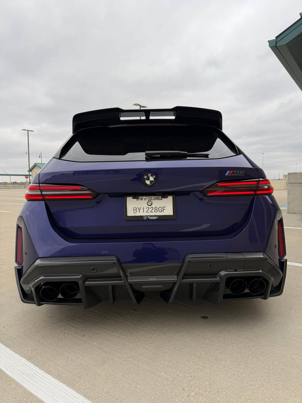 Kies-Motorsports NWCarbon Haus G99 M5 SQ Style Dry Carbon Fiber Roof Spoiler