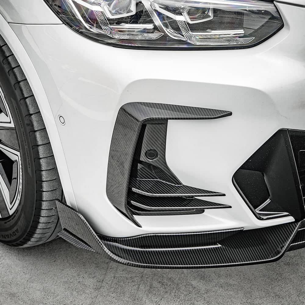 Kies-Motorsports NWCarbon Haus iX3 G08 BEV SQ Style Dry Carbon Fiber Front Vent Trim