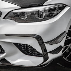 Kies-Motorsports NWCarbon Haus M2 F87 LCI SQ Style Dry Carbon Fiber Front Side Vent Trim