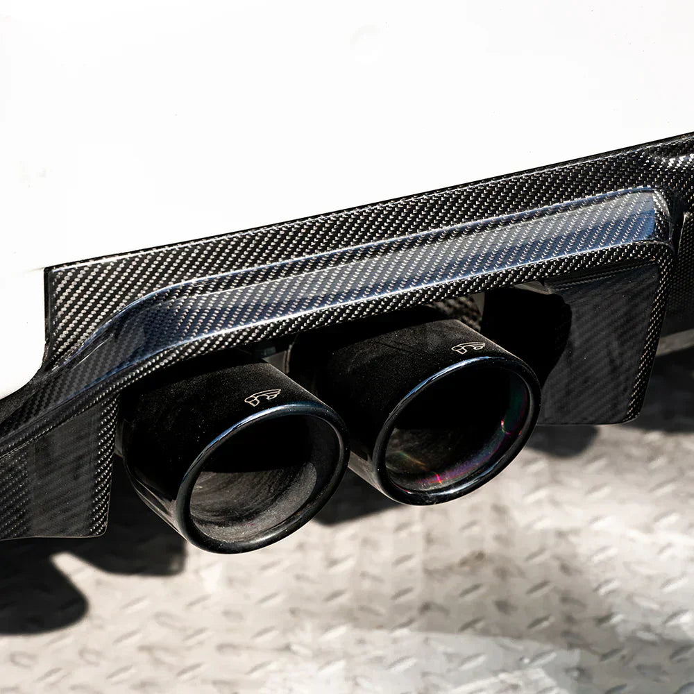 Kies-Motorsports NWCarbon Haus M2 G87 SQ-C Style Dry Carbon Fiber Rear Diffuser With Brake Light