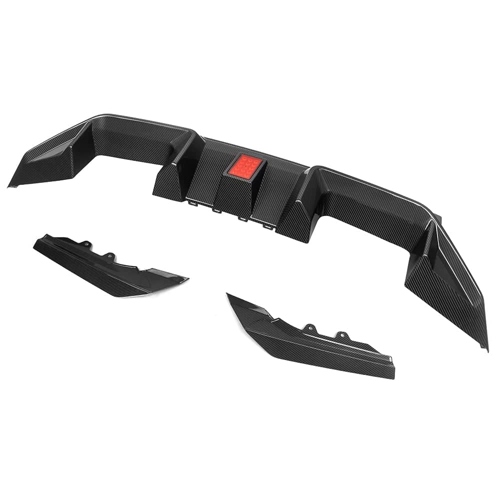 Kies-Motorsports NWCarbon Haus M2 G87 SQ-C Style Dry Carbon Fiber Rear Diffuser With Brake Light