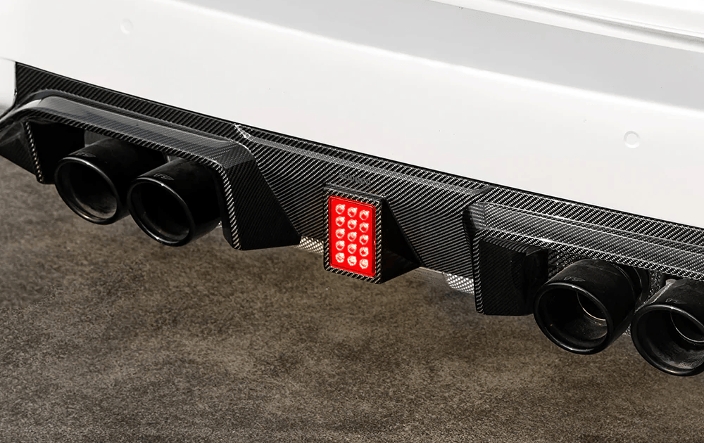 Kies-Motorsports NWCarbon Haus M2 G87 SQ-C Style Dry Carbon Fiber Rear Diffuser With Brake Light