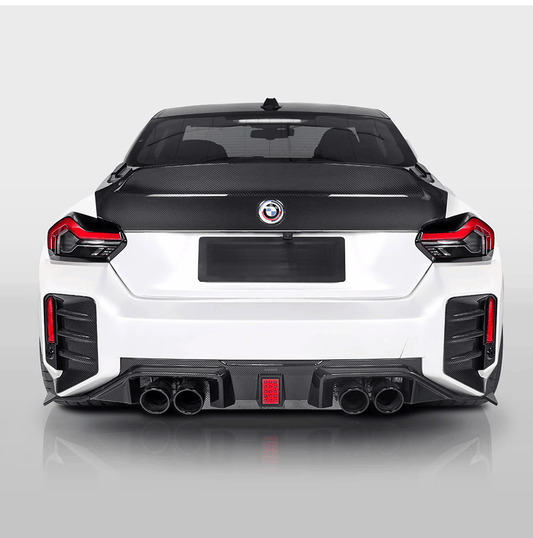 Kies-Motorsports NWCarbon Haus M2 G87 SQ-C Style Dry Carbon Fiber Rear Diffuser With Brake Light