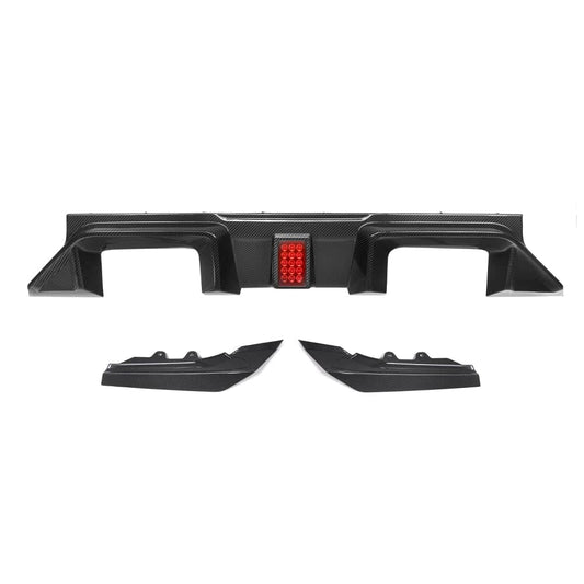 Kies-Motorsports NWCarbon Haus M2 G87 SQ-C Style Dry Carbon Fiber Rear Diffuser With Brake Light