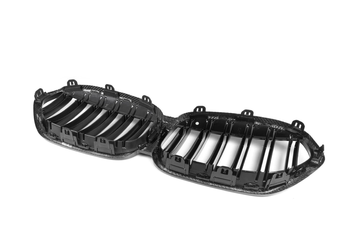 Kies-Motorsports NWCarbon Haus X1 F48/F49 LCI Double Slat Dry Carbon Fiber Grill