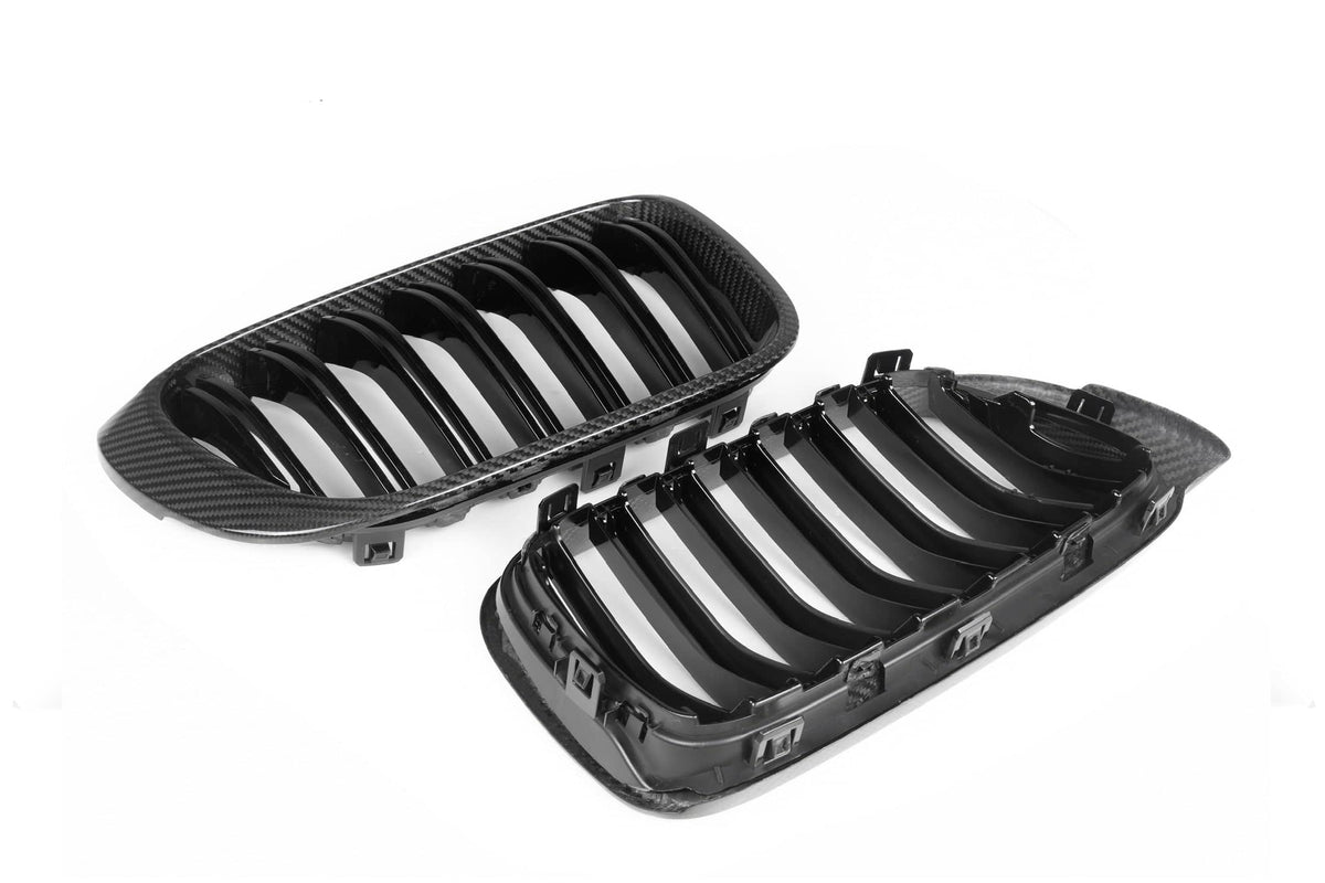 Kies-Motorsports NWCarbon Haus X3/X4 F25/F26 LCI Double Slat Dry Carbon Fiber Grill