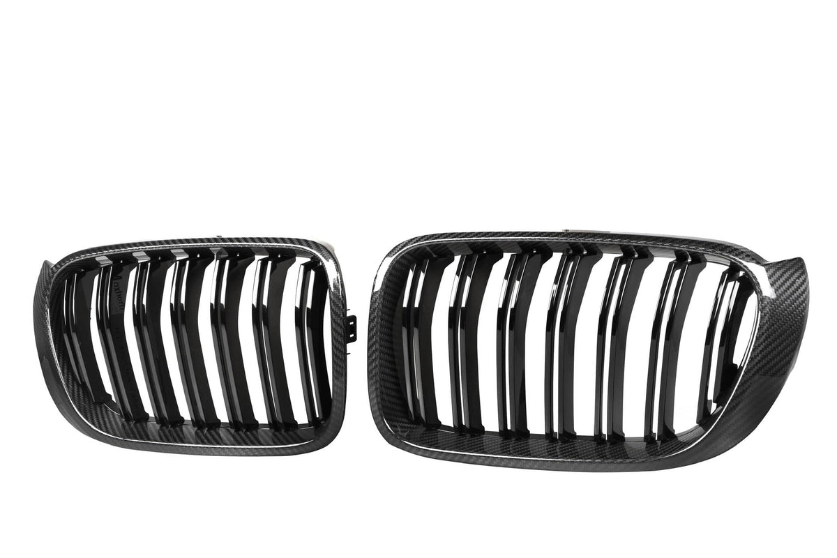 Kies-Motorsports NWCarbon Haus X3/X4 F25/F26 LCI Double Slat Dry Carbon Fiber Grill