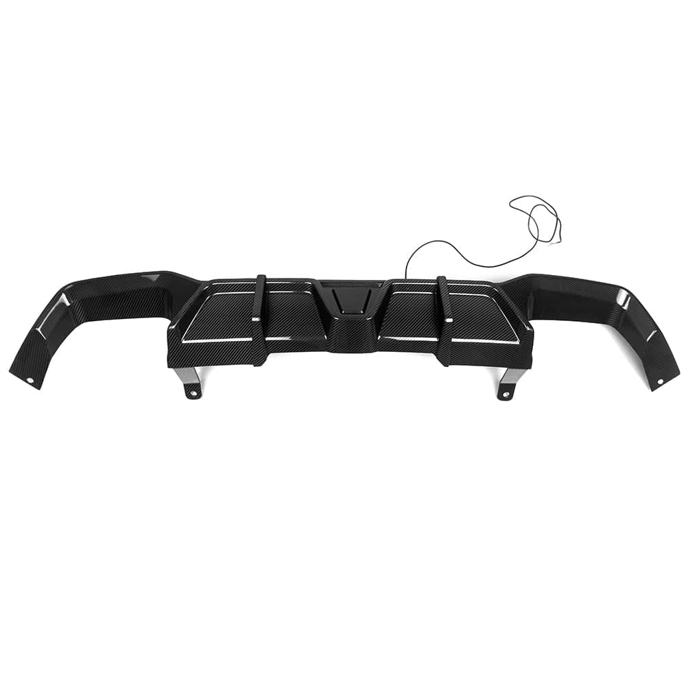Kies-Motorsports NWCarbon Haus X4 G02 LCI SQ Style Dry Carbon Fiber Rear Diffuser With or Without Brake Light
