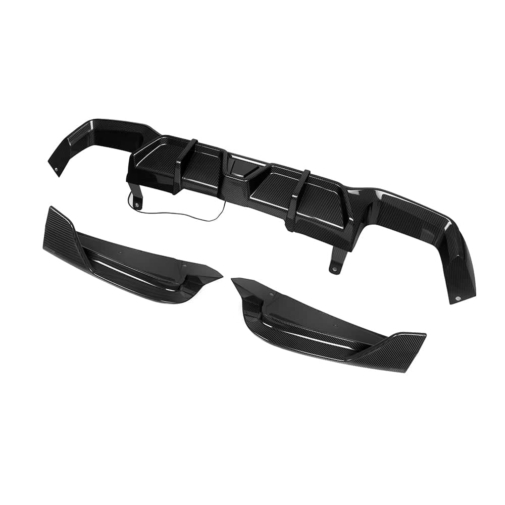Kies-Motorsports NWCarbon Haus X4 G02 LCI SQ Style Dry Carbon Fiber Rear Diffuser With or Without Brake Light