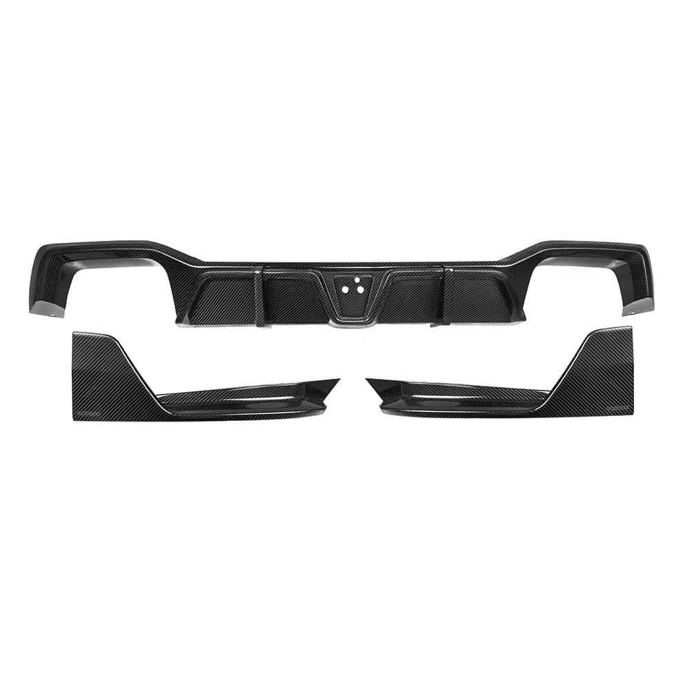 Kies-Motorsports NWCarbon Haus X4M F98 LCI SQ Style Dry Carbon Fiber Rear Diffuser Main image