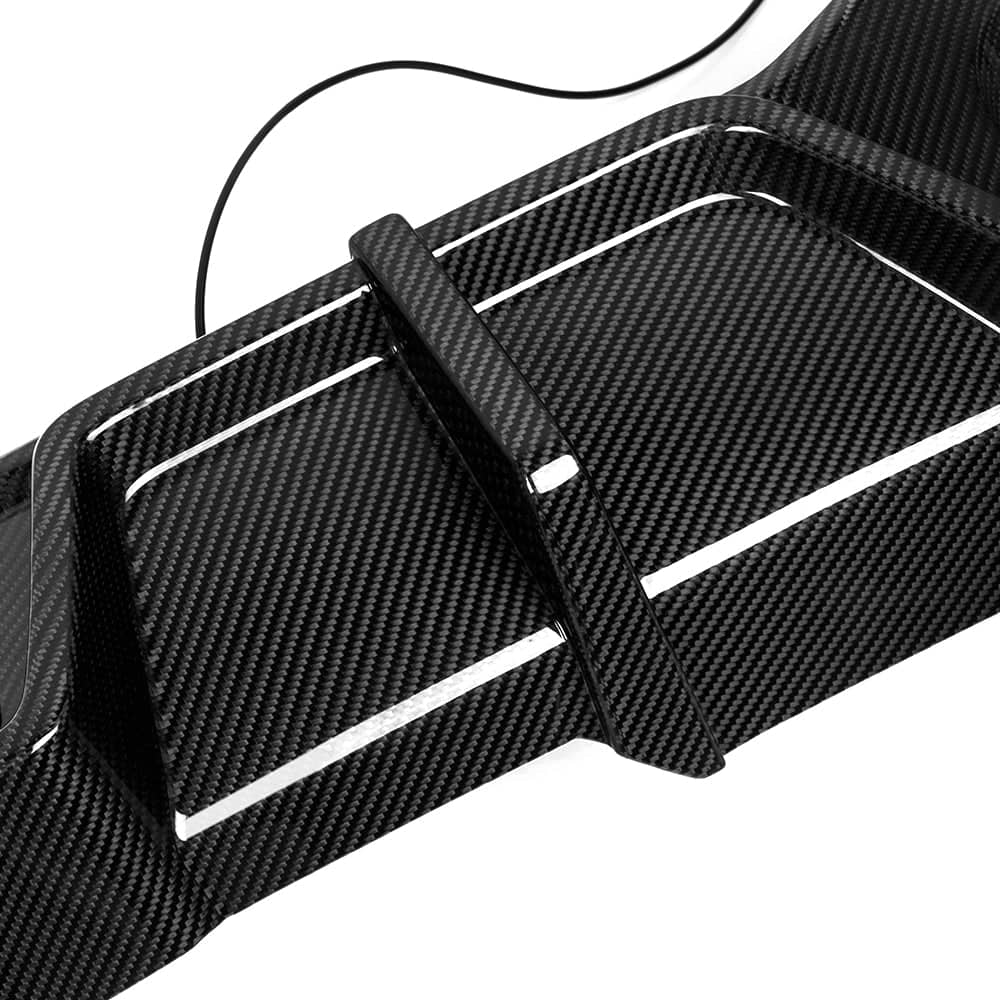 Kies-Motorsports NWCarbon Haus X4M F98 LCI SQ Style Dry Carbon Fiber Rear Diffuser With Brake Light