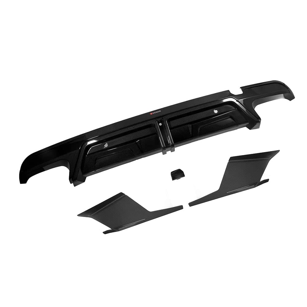 Kies-Motorsports NWCarbon Haus X5M F95/F95 LCI  SQ Style Dry Carbon Fiber Diffuser With or Without Brake Light