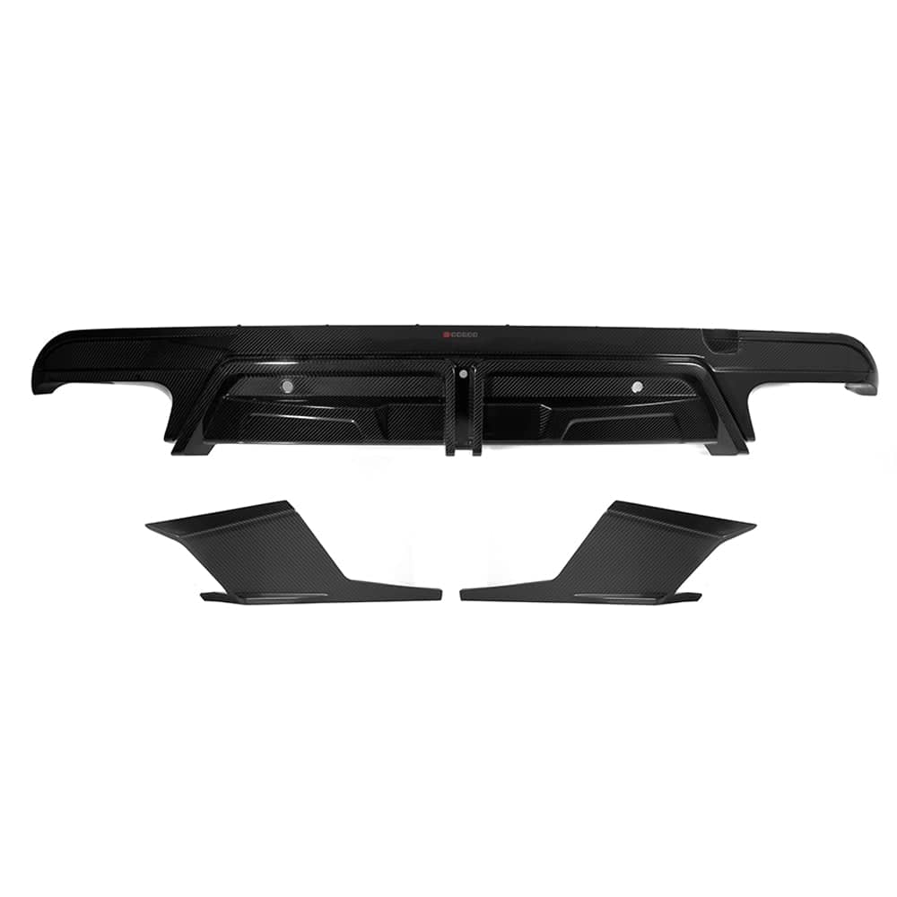 Kies-Motorsports NWCarbon Haus X5M F95/F95 LCI  SQ Style Dry Carbon Fiber Diffuser With or Without Brake Light